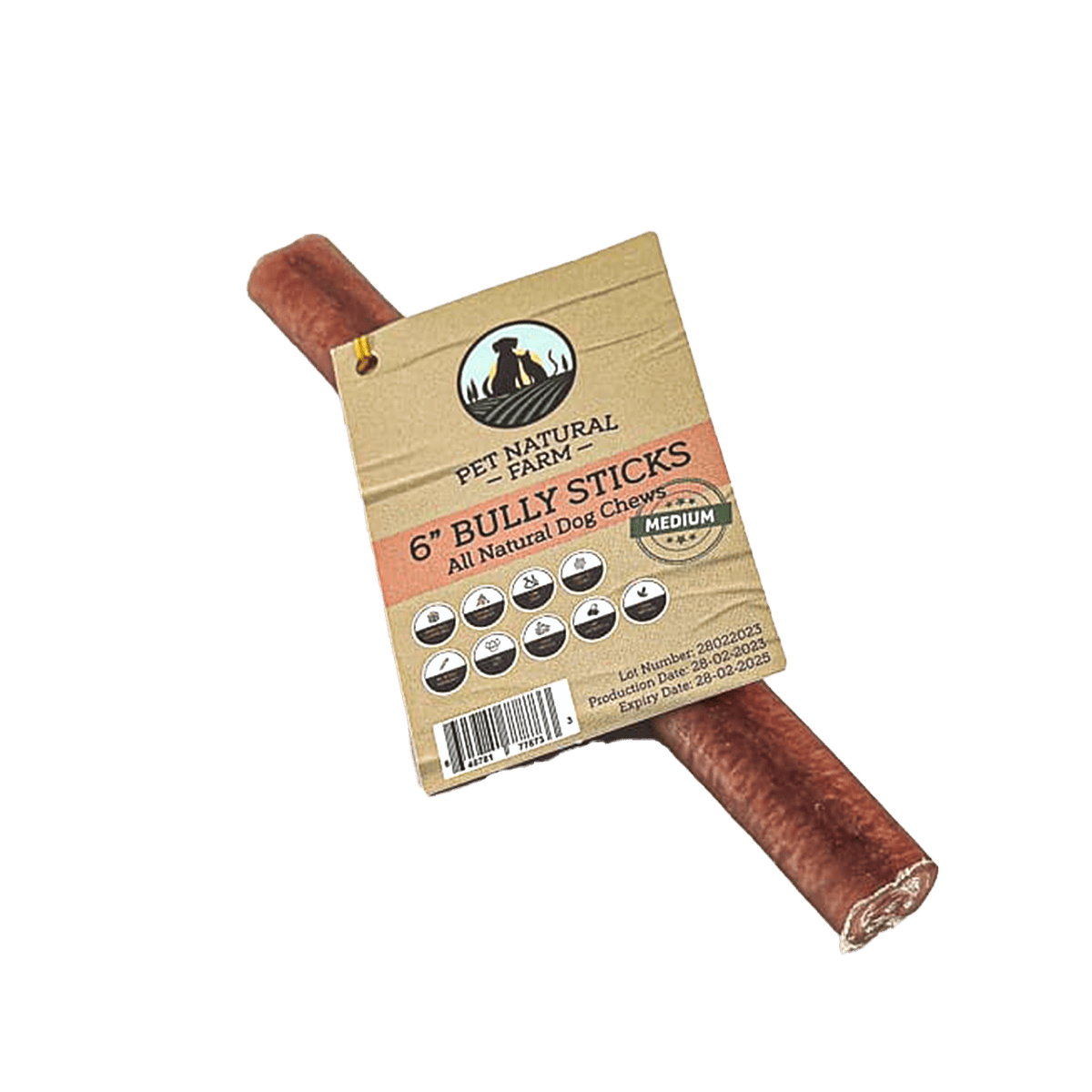 6" Bully Stick Medium
